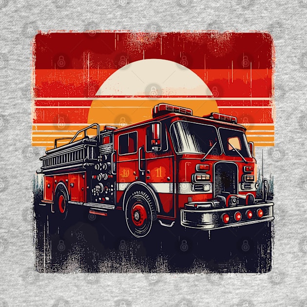 Fire Truck by Vehicles-Art